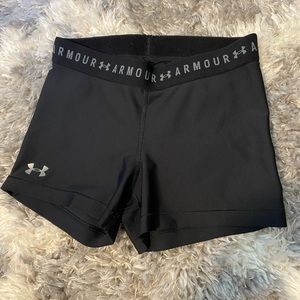 Under Armour black spandex shorts